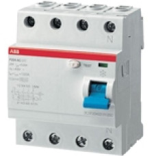 УЗО ABB, 125A, тип A, 300mA, трехфазное, серия F204