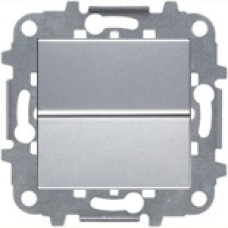 Выключатель одноклавишный, 16А, ABB ZENIT (серебристый)