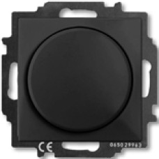 Диммер Busch-Dimmer 60-400 Вт проходной ABB Basic 55 (шато-черный)